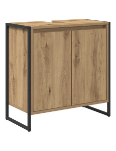 Mobile da Bagno con porta Rovere Artigianale 60 x 30 x 60 cm 2