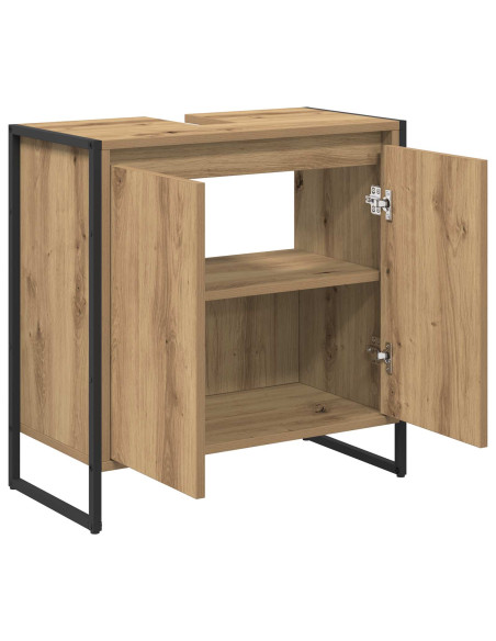 Mobile da Bagno con porta Rovere Artigianale 60 x 30 x 60 cm