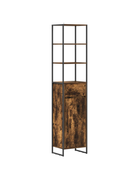Mobile da Bagno con cassetto Quercia Fumosa 40 x 30 x 180 cm