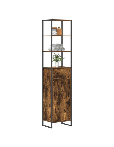 Mobile da Bagno con cassetto Quercia Fumosa 40 x 30 x 180 cm