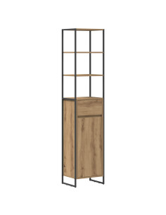 Mobile da Bagno con porta Rovere Artigianale 40 x 30 x 180 cm 2