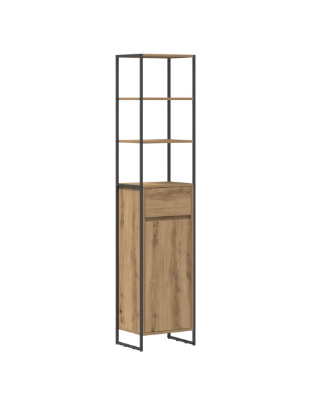Mobile da Bagno con porta Rovere Artigianale 40 x 30 x 180 cm