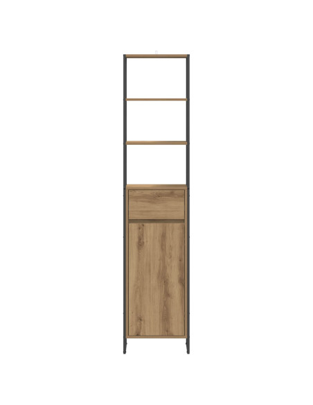 Mobile da Bagno con porta Rovere Artigianale 40 x 30 x 180 cm