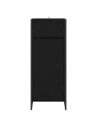 Mobile da Bagno Rovere Nero 40 x 30 x 100 cm Legno multistrato