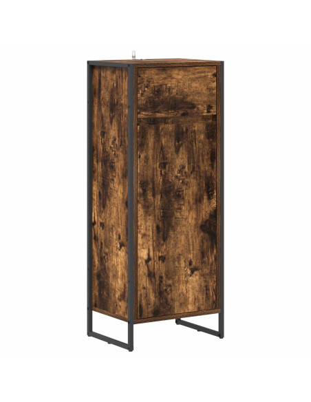 Mobile da Bagno con cassetto Quercia Fumosa 40 x 30 x 100 cm