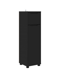Mobile da Bagno Nero 30,5 x 30 x 101 cm Legno multistrato 2