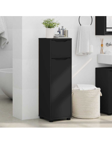 Mobile da Bagno Nero 30,5 x 30 x 101 cm Legno multistrato