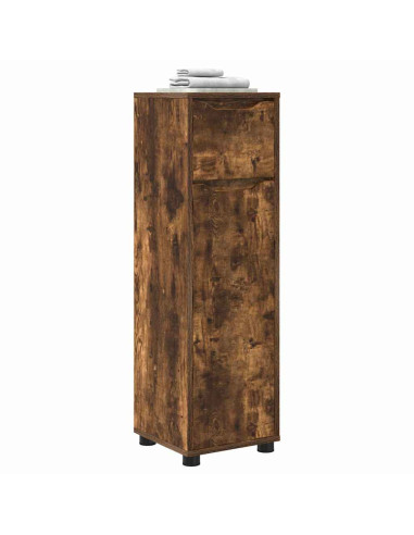 Mobile da Bagno con cassetto Rovere fumé 30,5 x 30 x 101 cm