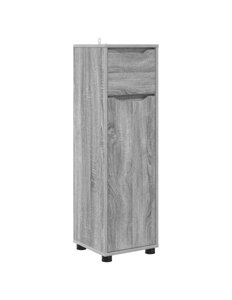 Mobile da Bagno con cassetto Grigio Sonoma 30,5 x 30 x 101 cm