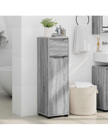 Mobile da Bagno con cassetto Grigio Sonoma 30,5 x 30 x 101 cm