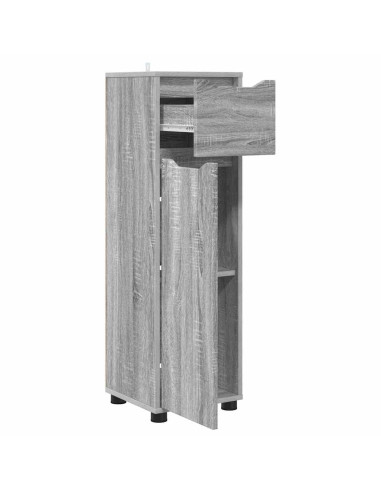 Mobile da Bagno con cassetto Grigio Sonoma 30,5 x 30 x 101 cm