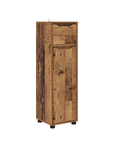 Mobile da Bagno con cassetto Legno vecchio 30,5 x 30 x 101 cm
