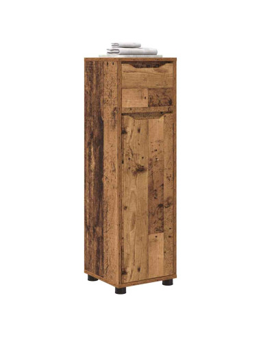 Mobile da Bagno con cassetto Legno vecchio 30,5 x 30 x 101 cm
