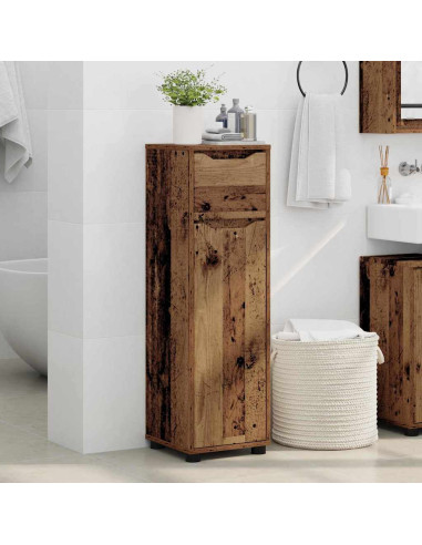 Mobile da Bagno con cassetto Legno vecchio 30,5 x 30 x 101 cm