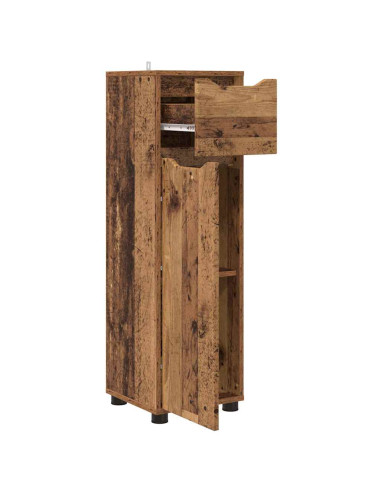 Mobile da Bagno con cassetto Legno vecchio 30,5 x 30 x 101 cm