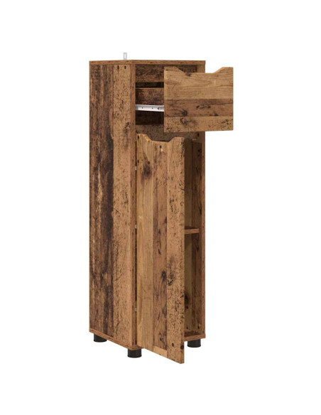 Mobile da Bagno con cassetto Legno vecchio 30,5 x 30 x 101 cm