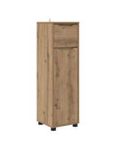 Mobile da Bagno con porta Rovere artigianale 30,5 x 30 x 101 cm 2