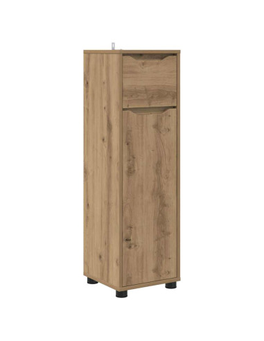 Mobile da Bagno con porta Rovere artigianale 30,5 x 30 x 101 cm