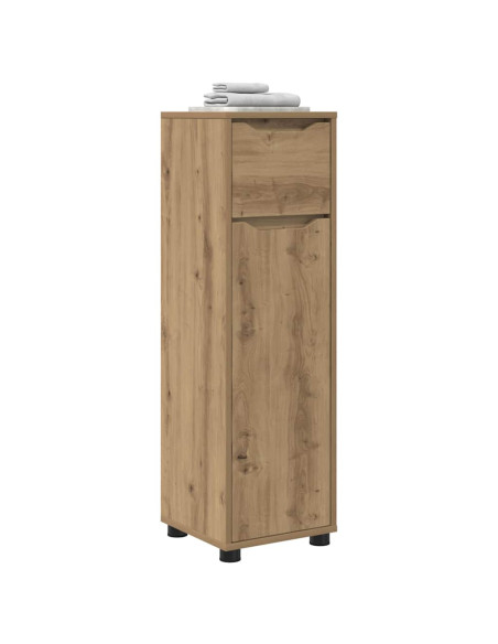 Mobile da Bagno con porta Rovere artigianale 30,5 x 30 x 101 cm