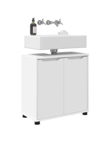Mobile per lavabo da bagno con porta Bianco 60 x 30 x 60 cm