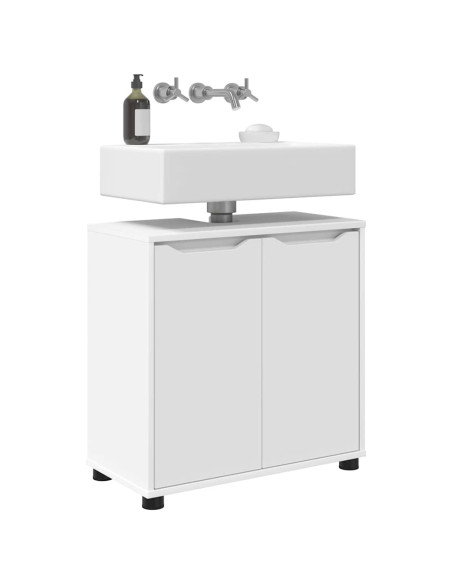 Mobile per lavabo da bagno con porta Bianco 60 x 30 x 60 cm