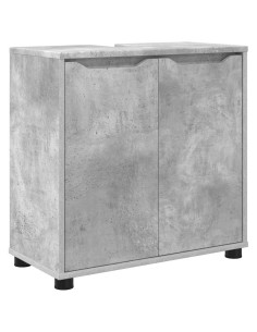 Mobile per lavabo da bagno Grigio cemento 60 x 30 x 60 cm 2