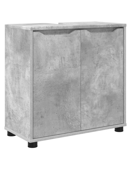 Mobile per lavabo da bagno Grigio cemento 60 x 30 x 60 cm