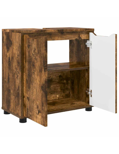 Mobile per lavabo da bagno Rovere fumé 60 x 30 x 60 cm