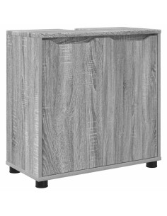 Mobile per lavabo da bagno Grigio Sonoma 60 x 30 x 60 cm 2