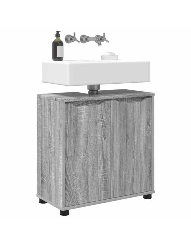 Mobile per lavabo da bagno Grigio Sonoma 60 x 30 x 60 cm