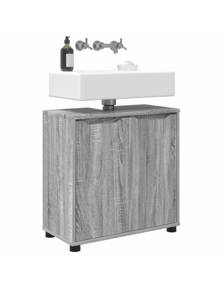Mobile per lavabo da bagno Grigio Sonoma 60 x 30 x 60 cm