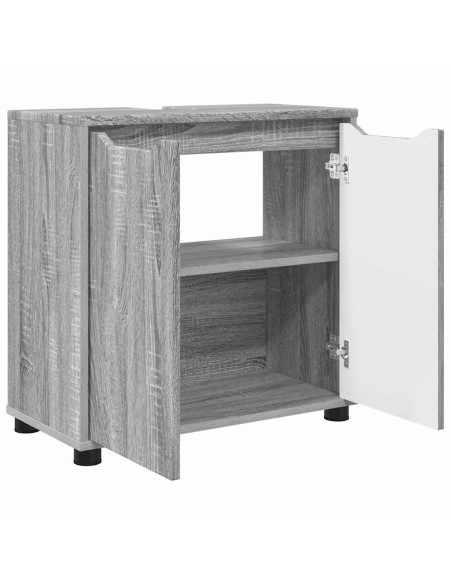 Mobile per lavabo da bagno Grigio Sonoma 60 x 30 x 60 cm