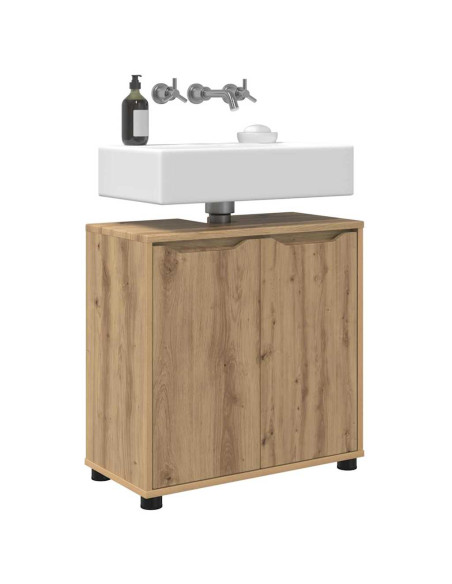 Mobile per lavabo da bagno Rovere artigianale 60 x 30 x 60 cm