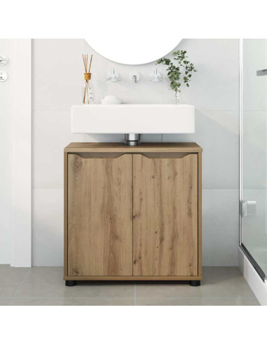 Mobile per lavabo da bagno Rovere artigianale 60 x 30 x 60 cm