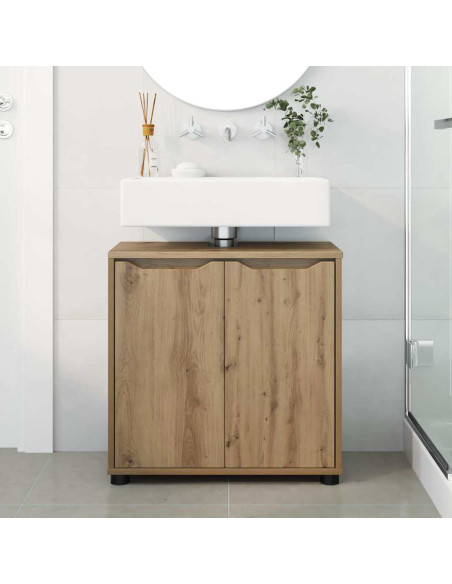 Mobile per lavabo da bagno Rovere artigianale 60 x 30 x 60 cm