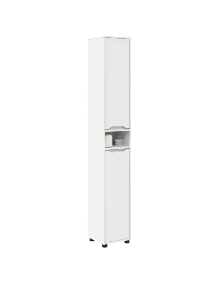 Mobile da Bagno Bianco 30,5 x 30 x 195 cm Legno multistrato
