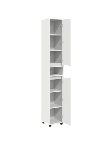 Mobile da Bagno Bianco 30,5 x 30 x 195 cm Legno multistrato