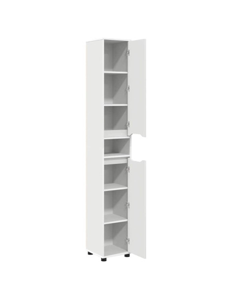 Mobile da Bagno Bianco 30,5 x 30 x 195 cm Legno multistrato