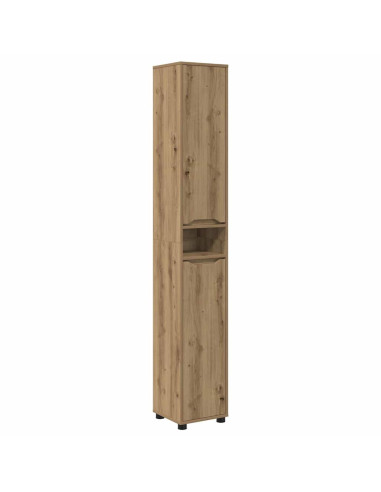 Mobile da Bagno con porta Rovere artigianale 30,5 x 30 x 195 cm