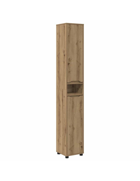 Mobile da Bagno con porta Rovere artigianale 30,5 x 30 x 195 cm
