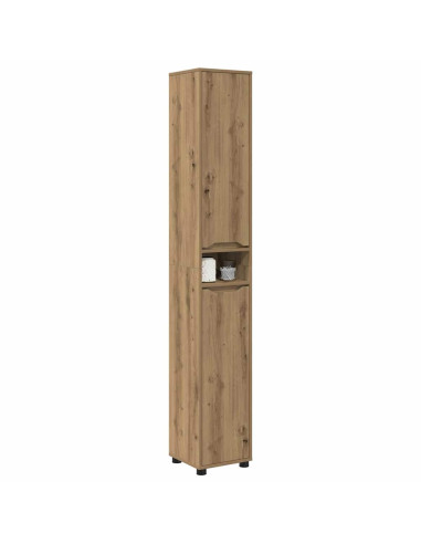 Mobile da Bagno con porta Rovere artigianale 30,5 x 30 x 195 cm