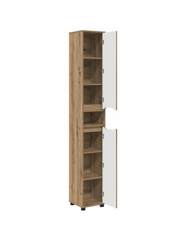 Mobile da Bagno con porta Rovere artigianale 30,5 x 30 x 195 cm
