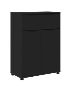 Mobile da Bagno Nero 72,5 x 36,5 x 100 cm Legno multistrato 2