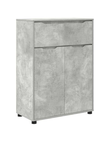 Mobile da Bagno con porta Grigio cemento 72,5 x 36,5 x 100 cm