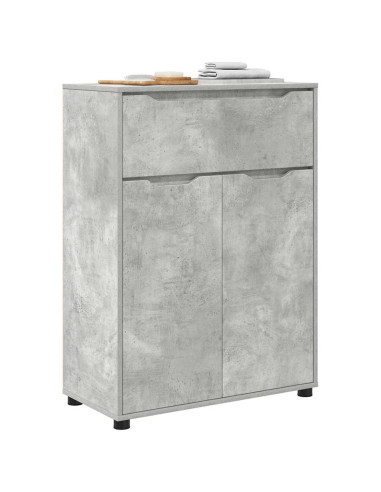 Mobile da Bagno con porta Grigio cemento 72,5 x 36,5 x 100 cm