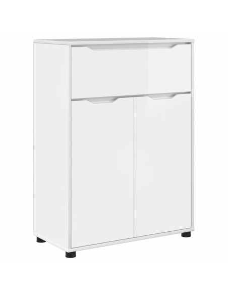 Mobile da Bagno con cassetto Bianco Lucido 72,5 x 36,5 x 100 cm