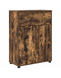 Mobile da Bagno con cassetto Rovere fumé 72,5 x 36,5 x 100 cm 2