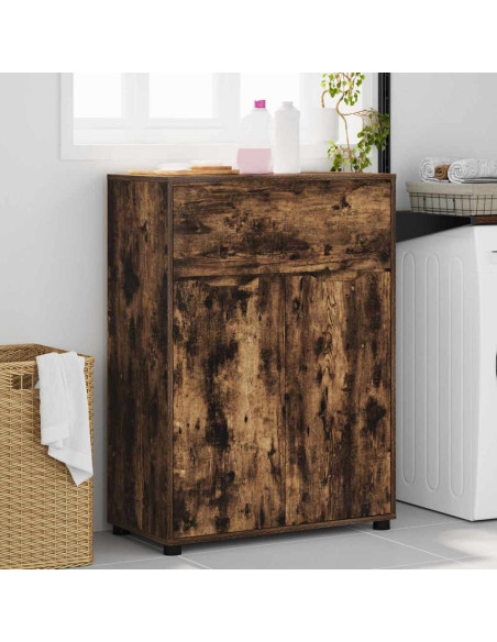 Mobile da Bagno con cassetto Rovere fumé 72,5 x 36,5 x 100 cm