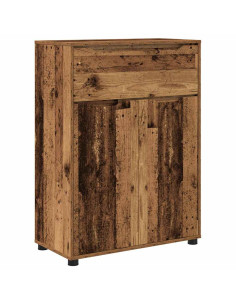 Mobile da Bagno con cassetto Legno vecchio 72,5 x 36,5 x 100 cm 2