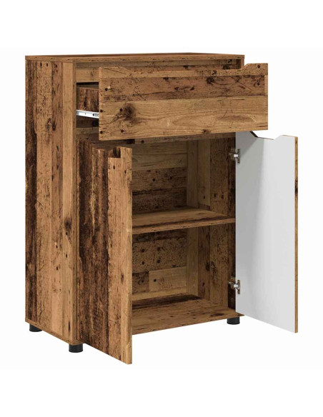 Mobile da Bagno con cassetto Legno vecchio 72,5 x 36,5 x 100 cm